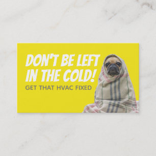 Lustige HVAC-Slogan-Visitenkarten Visitenkarte