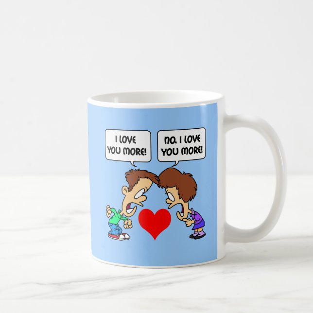 lustige i-Liebe Sie Kaffeetasse (Rechts)