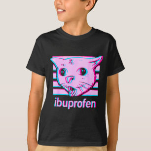 Lustige Ibuprofen-Katzen-Meme mit peinlichem Katze T-Shirt