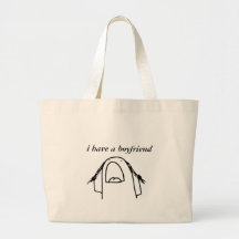 Lustige Ich habe einen Freund Tote Bag Cute Minima