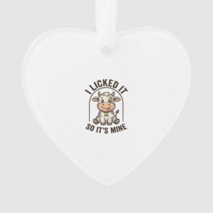 Lustige Ich-Habe-Es-Geleckt-Kuh-Vintage-Bauernhof- Ornament