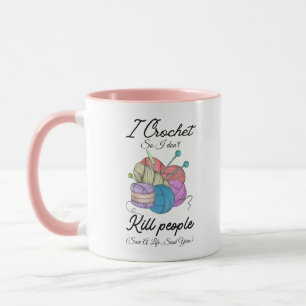 Lustige Ich häkle Rette Ein Leben Yarn Art Tasse