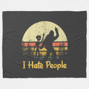 Lustige Ich hasse Leute Damen T-Shirts Fleecedecke