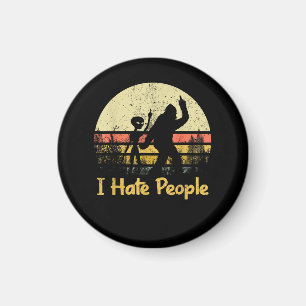 Lustige 'ich hasse Leute' Damen T-Shirts Magnet