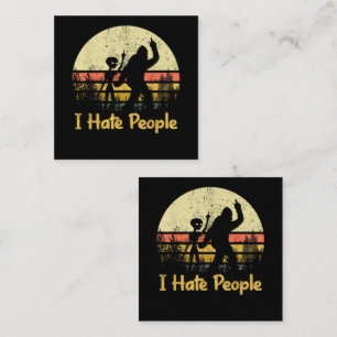 Lustige Ich hasse Leute Damen T-Shirts Mitteilungskarte