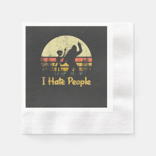 Lustige Ich hasse Leute Damen T-Shirts Serviette