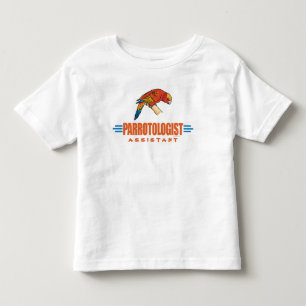 Lustige Ich liebe Papageien Kleinkind T-shirt
