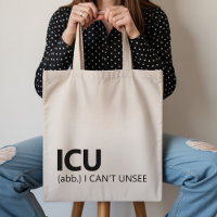 Lustige ICU-Krankenschwester-Tasche als Abschlussg
