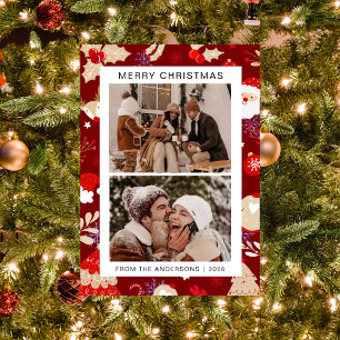 Lustige Illustrationsrand 2 Foto Weihnachten