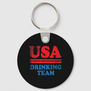 Lustige Independence Day-Kleidung USA Trinkerteam Schlüsselanhänger