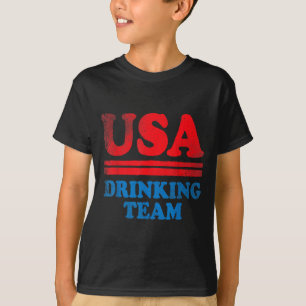 Lustige Independence Day-Kleidung USA Trinkteam T-Shirt