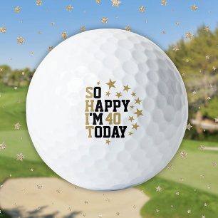 Lustige individuelle Geburtstagsfeier jedes Alters Golfball