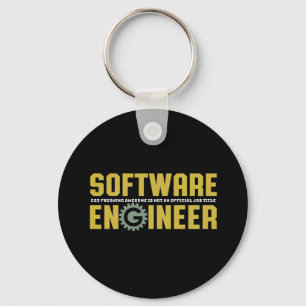 Lustige Ingenieur-Software Engineer und Schlüsselanhänger