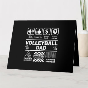 Lustige Inhalte des Volleyball-Vaters Sportvater Karte
