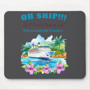 Lustige Insel-Kreuzfahrtschiff-Familientreffen  Mousepad