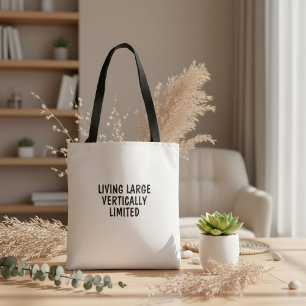Lustige inspirierende humorvolle Zitat-Typografie Tasche