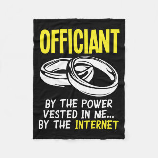 Lustige Internet-ordinierte Offizielle Männer Fleecedecke