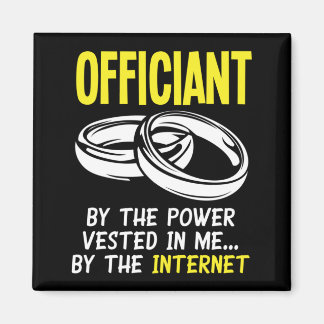 Lustige Internet-ordinierte Offizielle Männer Magnet