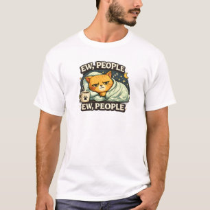 Lustige introvertierte Katze, Leute nerven, gemütl T-Shirt