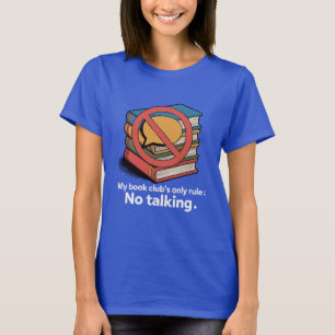 Lustige Introvertierten-Buchclub-"Keine-Reden"-Reg T-Shirt