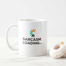 Lustige Ironie Lade-Zitat Minimalistisch Kaffeetasse