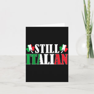 Lustige italienische Kleeblätter St. Patrick's Day Karte