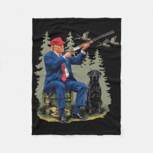 Lustige Jagd Ente Trump Tarndruck Jagd Hallo Jagd Fleecedecke