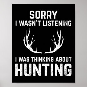 Lustige Jagd für Bogen- und Gewehrhirschjäger  Poster