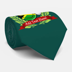 Lustige jamaikanische Flaggen-Weihnachtsart Krawatte