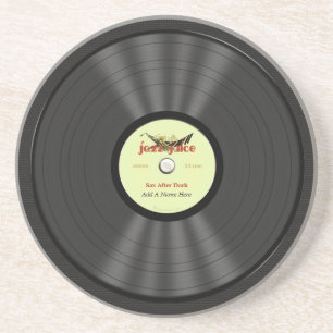 Lustige Jazz-Vinylaufzeichnung Getränkeuntersetzer