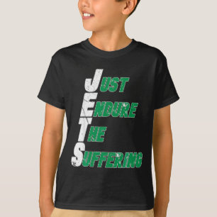 Lustige Jets ertragen einfach das leidende Footbal T-Shirt