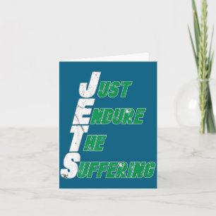 Lustige Jets ertragen einfach das leidvolle Footba Karte