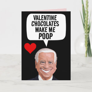 LUSTIGE JOE BIDEN VALENTINSTAG-POOP-KARTE KARTE