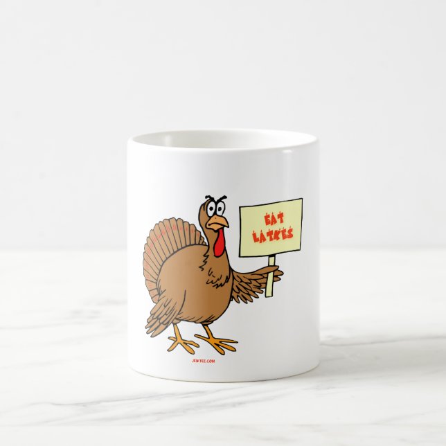 LUSTIGE JÜDISCHE THNAKSGIVUKKAH CHANUKKA GESCHENKE KAFFEETASSE (Mittel)