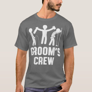 Lustige Junggesellenabschied Bräutigam Crew Hochze T-Shirt