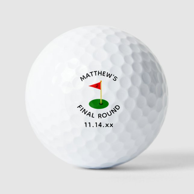 Lustige Junggesellenabschied-Golfer-Hochzeitsgunst Golfball (Vorderseite)