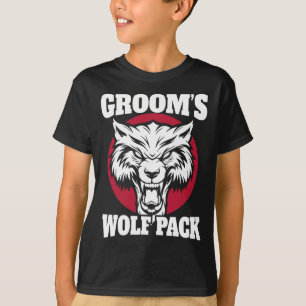 Lustige Junggesellenabschied Trauzeugen Wolfpack H T-Shirt