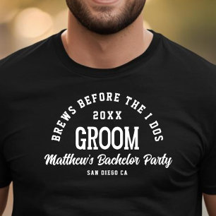 Lustige Junggesellenparty-Biere vor dem Jawort des T-Shirt