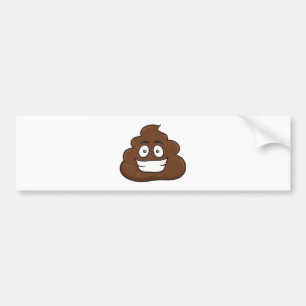 lustige kack-Emoji Autoaufkleber