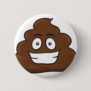 lustige kack-Emoji Button