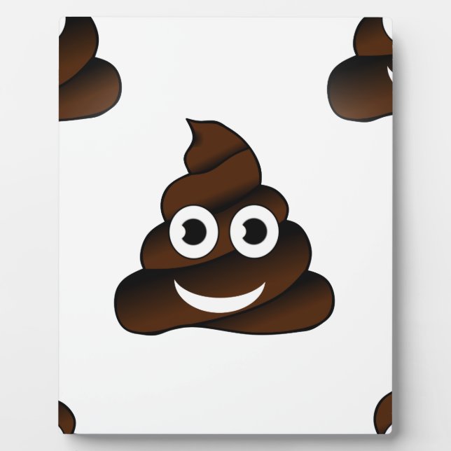 lustige kack-Emoji Fotoplatte (Vorderseite)