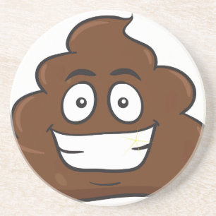 lustige kack-Emoji Getränkeuntersetzer