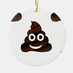 lustige kack-Emoji Keramik Ornament