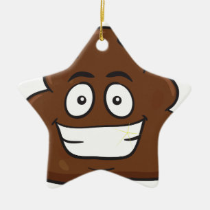 lustige kack-Emoji Keramik Ornament