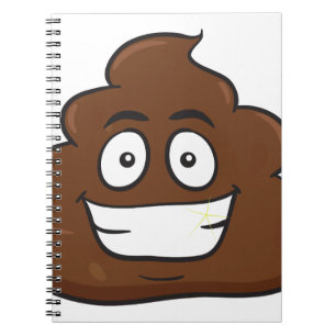 lustige kack-Emoji Notizblock