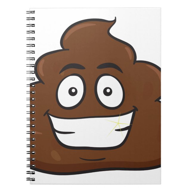 lustige kack-Emoji Notizblock (Vorderseite)