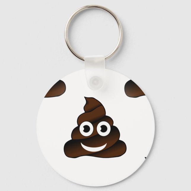 lustige kack-Emoji Schlüsselanhänger (Vorderseite)