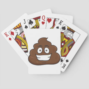 lustige kack-Emoji Spielkarten