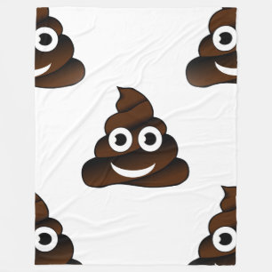 lustige Kacka-Emoji-Decke Fleecedecke