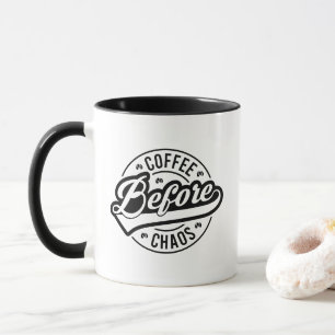Lustige Kaffechaos-Wortkunst Tasse